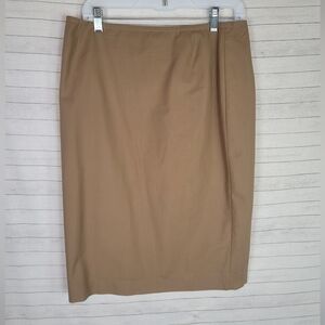 LAFAYETTE 148 NEW YORK CAMEL TAN PENCIL SKIRT, SZ 8
